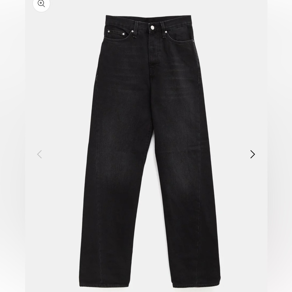Toteme Twisted seam denim faded black. Size 28/30